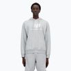 Pánska mikina New Balance Stacked Logo French Terry Hoodie athletic grey