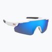 Detské slnečné okuliare Under Armour Levelup Jr S3 matné biele modré/modré viacvrstvové