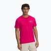 Pánske bežecké tričko Under Armour Trail Run shaded fuchsia/reflective