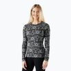 Dámske termo tričko longsleeve Smartwool Merino 250 Baselayer Crew Boxed black deco floral