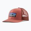 Šiltovka Patagonia P-6 Logo Trucker potters red