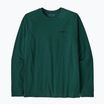 Pánske tričko longsleeve Patagonia P-6 Logo Responsibili cascade green