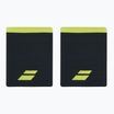 Potítka froté na zápästie Babolat Logo Jumbo Wristband 2 ks. black/aero