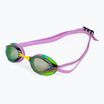 Plavecké okuliare Arena Python Mirror green/violet/green