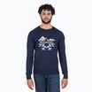 Pánsky sveter Rossignol Jacquard Crew Neck dark navy