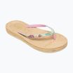Dámske žabky ROXY South Beach III green/pink