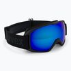 Lyžiarske okuliare UVEX Xcitd CV black matt/mirror blue green