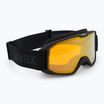 Lyžiarske okuliare UVEX Elemnt FM black matt/mirror green clear lasergold lite