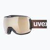 Lyžiarske okuliare UVEX Downhill 2100 CV black matt/mirror cooper green