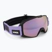 Lyžiarske okuliare UVEX Xcitd CV black matt/mirror lavender yellow