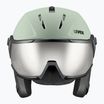 Lyžiarska prilba UVEX Instinct Visor oxid green matt/mirror silver/smoke