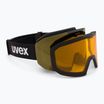 Lyžiarske okuliare UVEX Evidnt Attract + case black matt/mirror cooper yellow clear