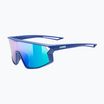Detské slnečné okuliare UVEX Skyryse Jr blue matt/mirror green