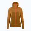 Dámska trekingová mikina Salewa Puez Hybrid PL FZ Hoody golden brown melange