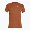 Pánske tričko Salewa Puez Melange Dry bombay brown melange
