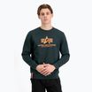 Pánska mikina Alpha Industries Basic dark petrol