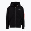 Pánska mikina Alpha Industries Back Print Zip black