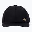 Alpha Industries pánska baseballová čiapka Metal Label black/shiny gold