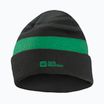 Detská zimná čiapka Jack Wolfskin Stripy Knit slate green/mystic