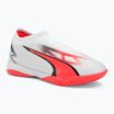 PUMA Ultra Match LL IT + Mid Jr detské kopačky puma white/puma black/fire orchid
