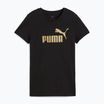 Dámske tričko PUMA ESS Metallic No. 1 Logo Tee puma black/metallic gold
