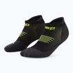 Dámske kompresné ponožky CEP Run No Show 5.0 black/lime