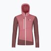 Dámska mikina ORTOVOX Fleece Grid Hoody mountain rose