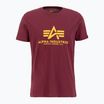Alpha Industries pánske tričko Basic burgundy