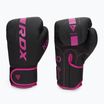 Boxerské rukavice RDX F6 čierno-ružové BGR-F6MP