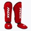 Chrániče holení a priehlavkov RDX T1 Shin Instep Guards red/white