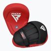 Tréningové lapy RDX Apex Curved Training Boxing Pads red