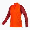 Dámske cyklistické tričko s dlhým rukávom Endura Singletrack Fleece paprika