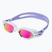 Plavecké okuliare ZONE3 Venator-X white/silver/lilac/polarised revo purple