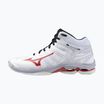 Pánska volejbalová obuv Mizuno Wave Voltage 2 Mid white/salsa/black