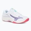 Detská volejbalová obuv Mizuno Lightning Star Z7 white/violet indigo/camellia rose