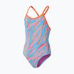 Detské jednodielne plavky Speedo Allover Digital Vback kiki pink/picton blue/siren red