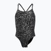 Detské jednodielne plavky Nike Hydrastrong Charms Multi Print Lace Up Back čierne