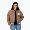 Dámska bunda Pitbull Buena Quilted Varsity brown