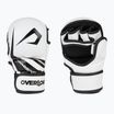 Overlord Sparring MMA grapplingové rukavice z prírodnej kože biele 101003-W/M