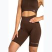 Dámske cyklistické tréningové šortky Gym Glamour Push Up 2.0 dark chocolate