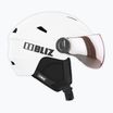 Lyžiarska prilba Bliz Strike Visor matte white/ orange silver mirror