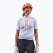 Dámsky cyklistický dres POC Essential Road Logo hydrogen white/granite grey
