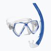 Súprava na šnorchlovanie detská Mares Combo Zephir Junior royal blue/clear