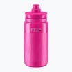 Cyklistická fľaša Elite FLY Tex 550 ml clear/pink fluo