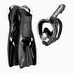 Potápačská súprava Cressi Baron + Tonga black/black/black