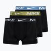 Pánske boxerky Nike Dri-Fit Essential Micro Trunk 3 páry black/star blue/pear/anthracite