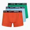 Pánske boxerky Nike Everyday Cotton Stretch Trunk 3 páry červená/aquarius blue/stadium green