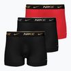 Pánske boxerky Nike Everyday Cotton Stretch Trunk 3 páry black silver/red gold/black gold