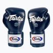 Boxerské rukavice Fairtex Super Sparring - Locked Thumb blue