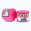 Boxerské bandáže YOKKAO ružové HW-2-8